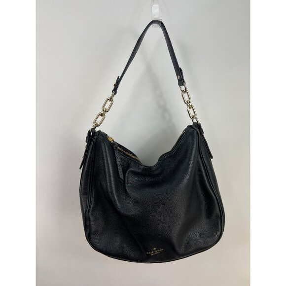 kate spade Handbags - Kate Spade Mulberry Street Vivian Black Leather Hobo Bag